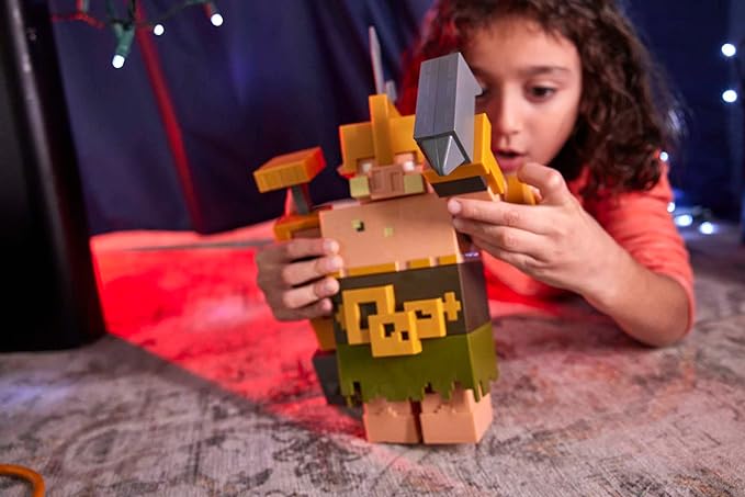 Mattel Minecraft Legends Figura de Acción Guardia del Portal 10" para niños de 6 años en adelante