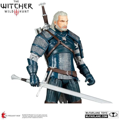 McFarlane Toys - Geralt of Rivia - Viper Armor Teal Dye (The Witcher) 7" Action Figure.