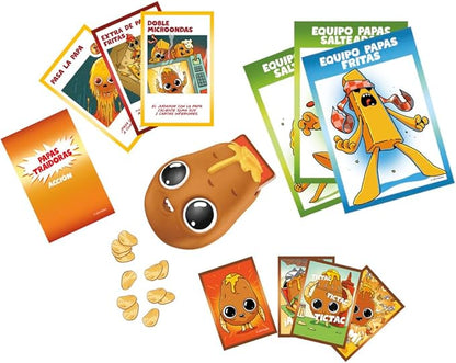 Hasbro Gaming Papas Traidoras Juego de Cartas, Juego dinámico con Rondas de 25 Minutos, para familias y Adultos, para 3 a 10 Jugadores, + 8 años