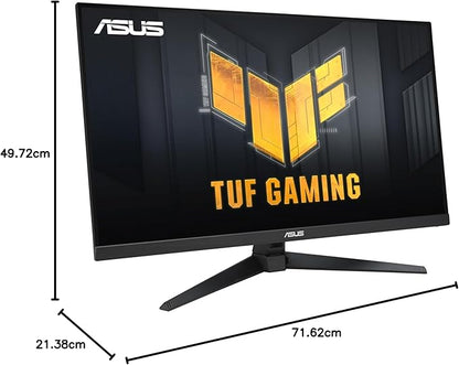 ASUAA Monitor para Juegos TUF Gaming VG328QA1A, 32" (31.5" visibles), Full HD, Overclock 170Hz (Nativo 165Hz), Extreme Low Motion Blur, FreeSync Premium, 1ms (MPRT), Shadow Boost