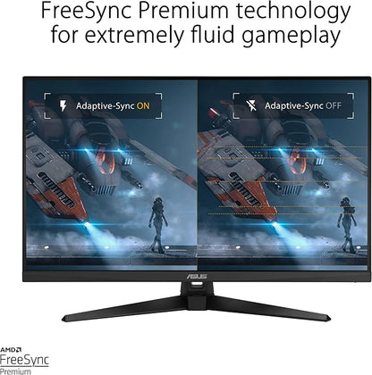 ASUAA Monitor para Juegos TUF Gaming VG328QA1A, 32" (31.5" visibles), Full HD, Overclock 170Hz (Nativo 165Hz), Extreme Low Motion Blur, FreeSync Premium, 1ms (MPRT), Shadow Boost