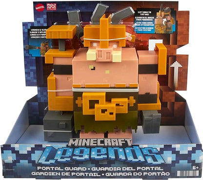 Mattel Minecraft Legends Figura de Acción Guardia del Portal 10" para niños de 6 años en adelante