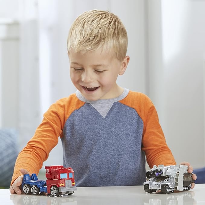 Transformers Toys Heroes and Villains Optimus Prime and Megatron - Paquete de 2 Cifras de acción para niños de 6 años en adelante, 7 Pulgadas (Exclusivo de Amazon)