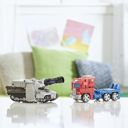 Transformers Toys Heroes and Villains Optimus Prime and Megatron - Paquete de 2 Cifras de acción para niños de 6 años en adelante, 7 Pulgadas (Exclusivo de Amazon)