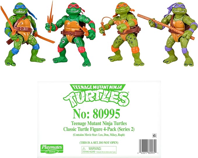 Teenage Mutant Ninja Turtles Micro Mutant TMNT Classic Movie Star Soft Bundle