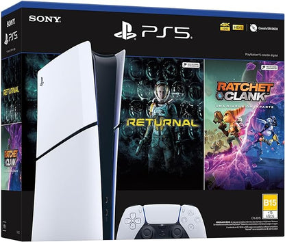 Pack Consola PlayStation®5 (Modelo Slim) con 2 Juegos - Digital