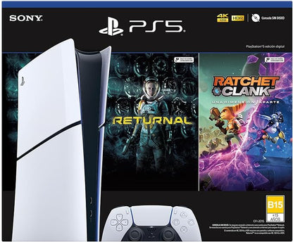 Pack Consola PlayStation®5 (Modelo Slim) con 2 Juegos - Digital