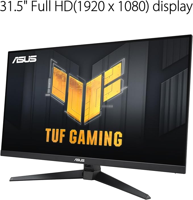 ASUAA Monitor para Juegos TUF Gaming VG328QA1A, 32" (31.5" visibles), Full HD, Overclock 170Hz (Nativo 165Hz), Extreme Low Motion Blur, FreeSync Premium, 1ms (MPRT), Shadow Boost