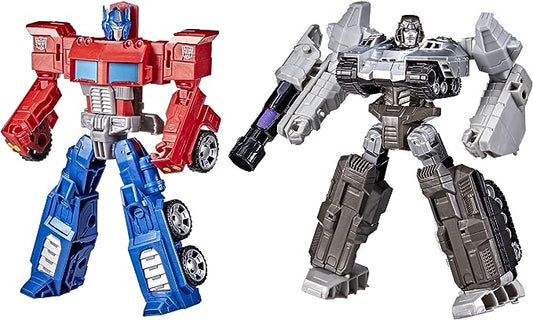 Transformers Toys Heroes and Villains Optimus Prime and Megatron - Paquete de 2 Cifras de acción para niños de 6 años en adelante, 7 Pulgadas (Exclusivo de Amazon)