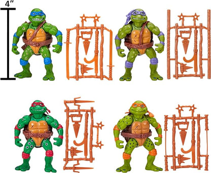 Teenage Mutant Ninja Turtles Micro Mutant TMNT Classic Movie Star Soft Bundle