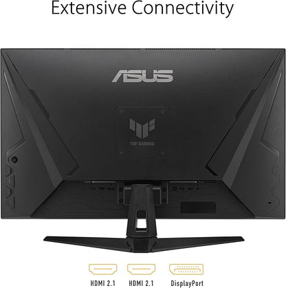 ASUAA Monitor para Juegos TUF Gaming VG328QA1A, 32" (31.5" visibles), Full HD, Overclock 170Hz (Nativo 165Hz), Extreme Low Motion Blur, FreeSync Premium, 1ms (MPRT), Shadow Boost