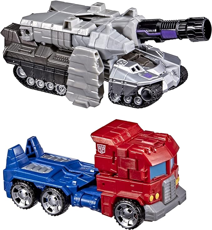 Transformers Toys Heroes and Villains Optimus Prime and Megatron - Paquete de 2 Cifras de acción para niños de 6 años en adelante, 7 Pulgadas (Exclusivo de Amazon)