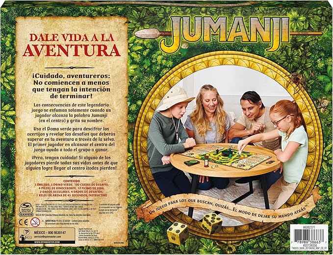 Cardinal Jumanji el Juego, la última edición del clásico Juego de Mesa de Aventuras para familias y niños a Partir de 8 años