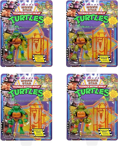 Teenage Mutant Ninja Turtles Micro Mutant TMNT Classic Movie Star Soft Bundle