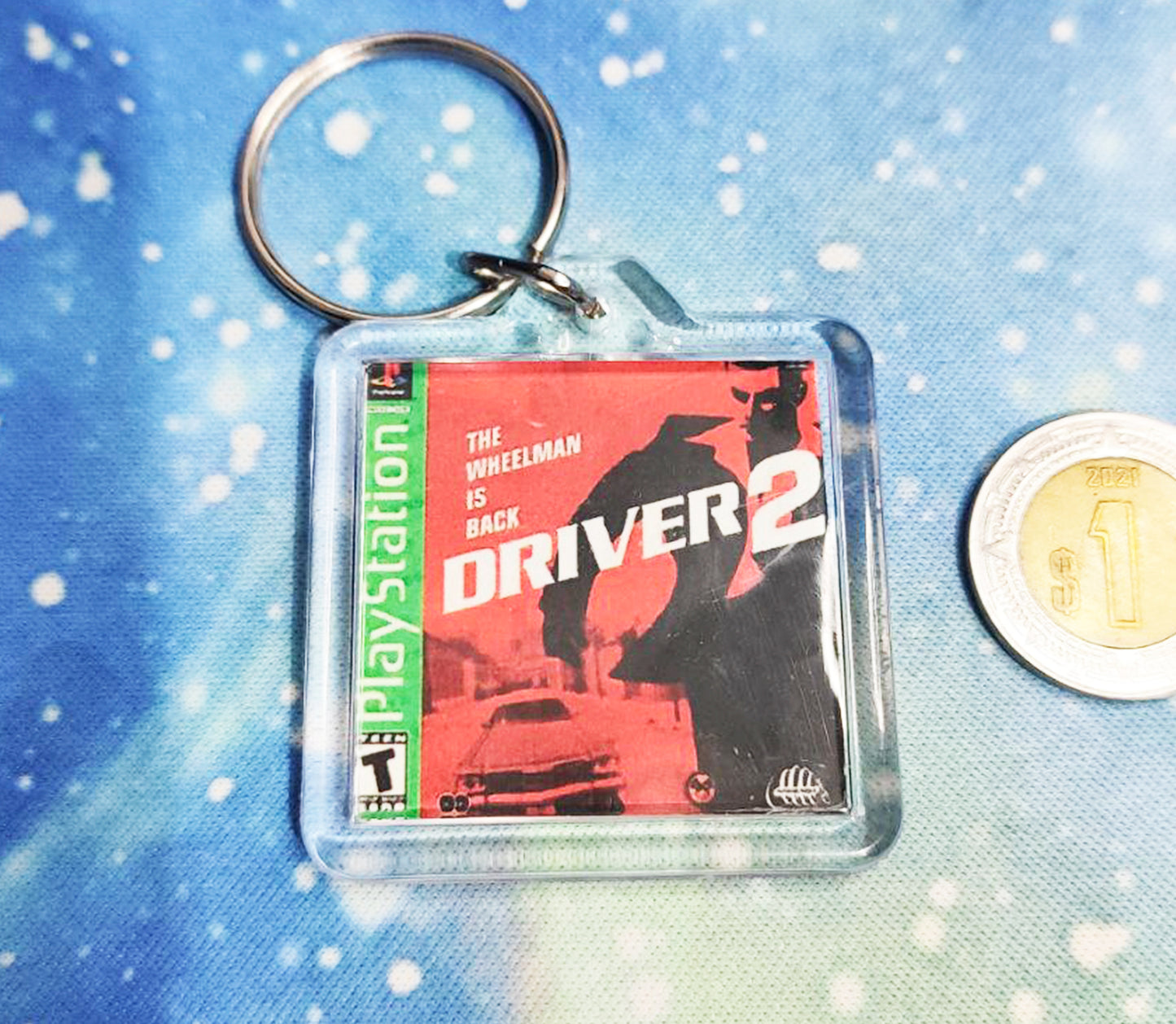 Llavero Driver 2 Miniatura Colección Retro PS1 Playstation