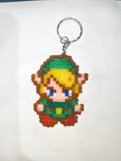 Link de Zelda MinishCap 16bits de 8cm Hamabeads minis  Llavero o Colgante