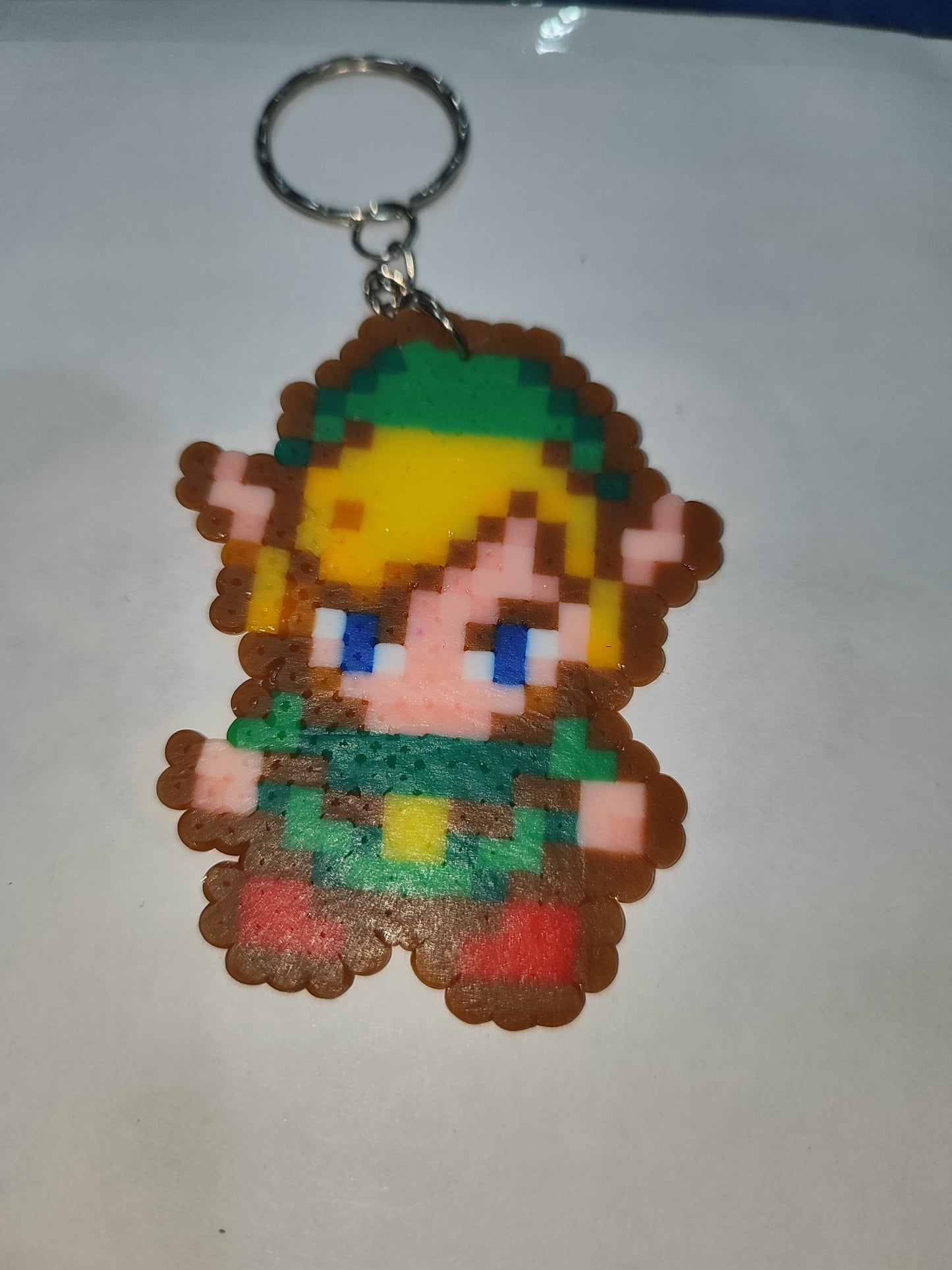 Link de Zelda MinishCap 16bits de 8cm Hamabeads minis  Llavero o Colgante