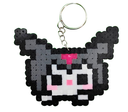 Llaveros Kuromi Mymelody Sanrio Hamabeads 10cm - Voysegus