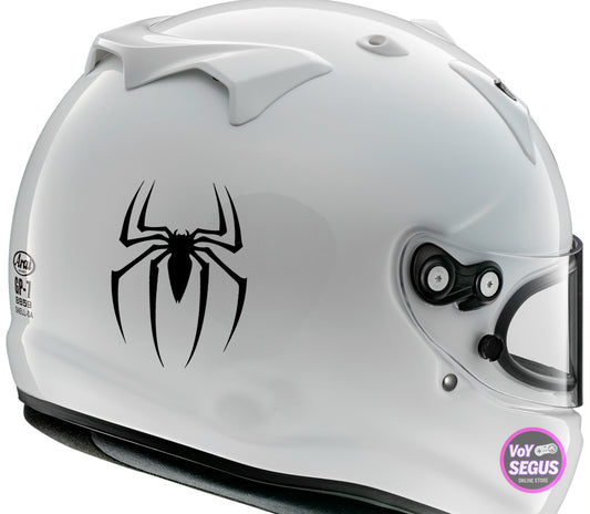 Sticker Calca Araña Spiderman 2pzas Auto, Laptop, Moto 10cms