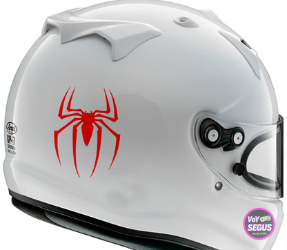 Sticker Calca Araña Spiderman 2pzas Auto, Laptop, Moto 10cms