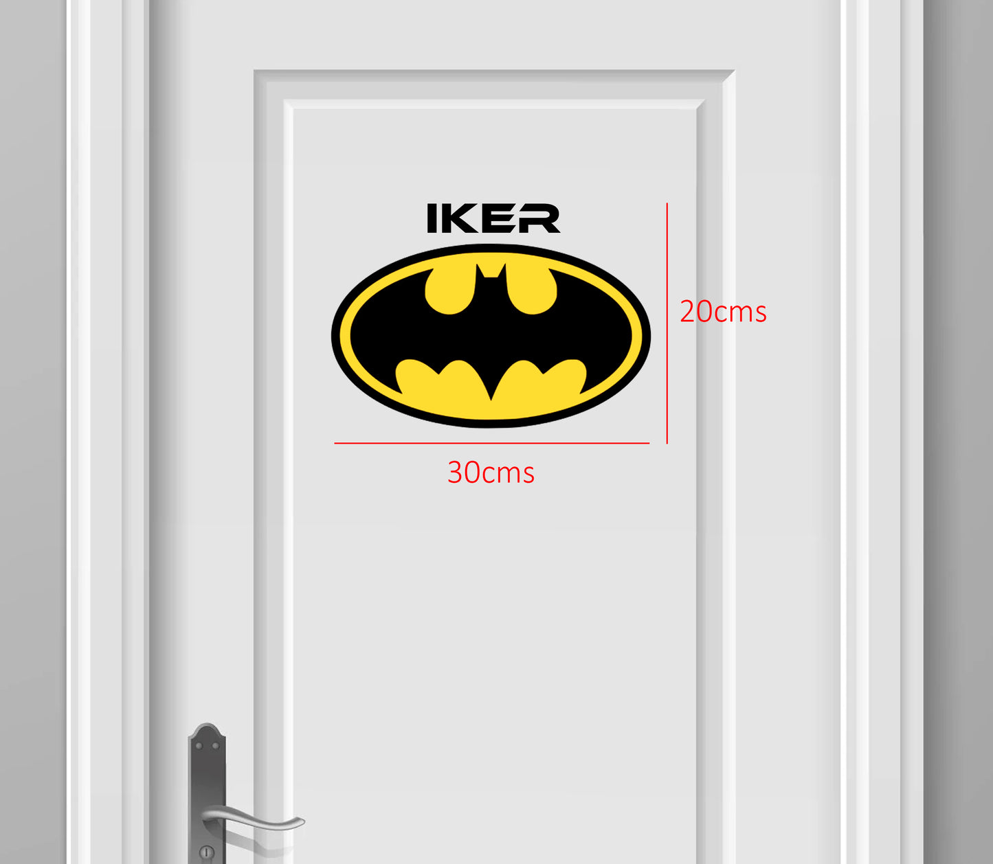 Vinil de BATMAN Retro Para Puerta ó Pared (Personalizado)