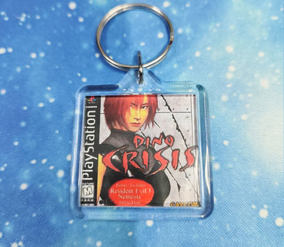 Llavero Dino Crisis Miniatura Colección Retro PS1