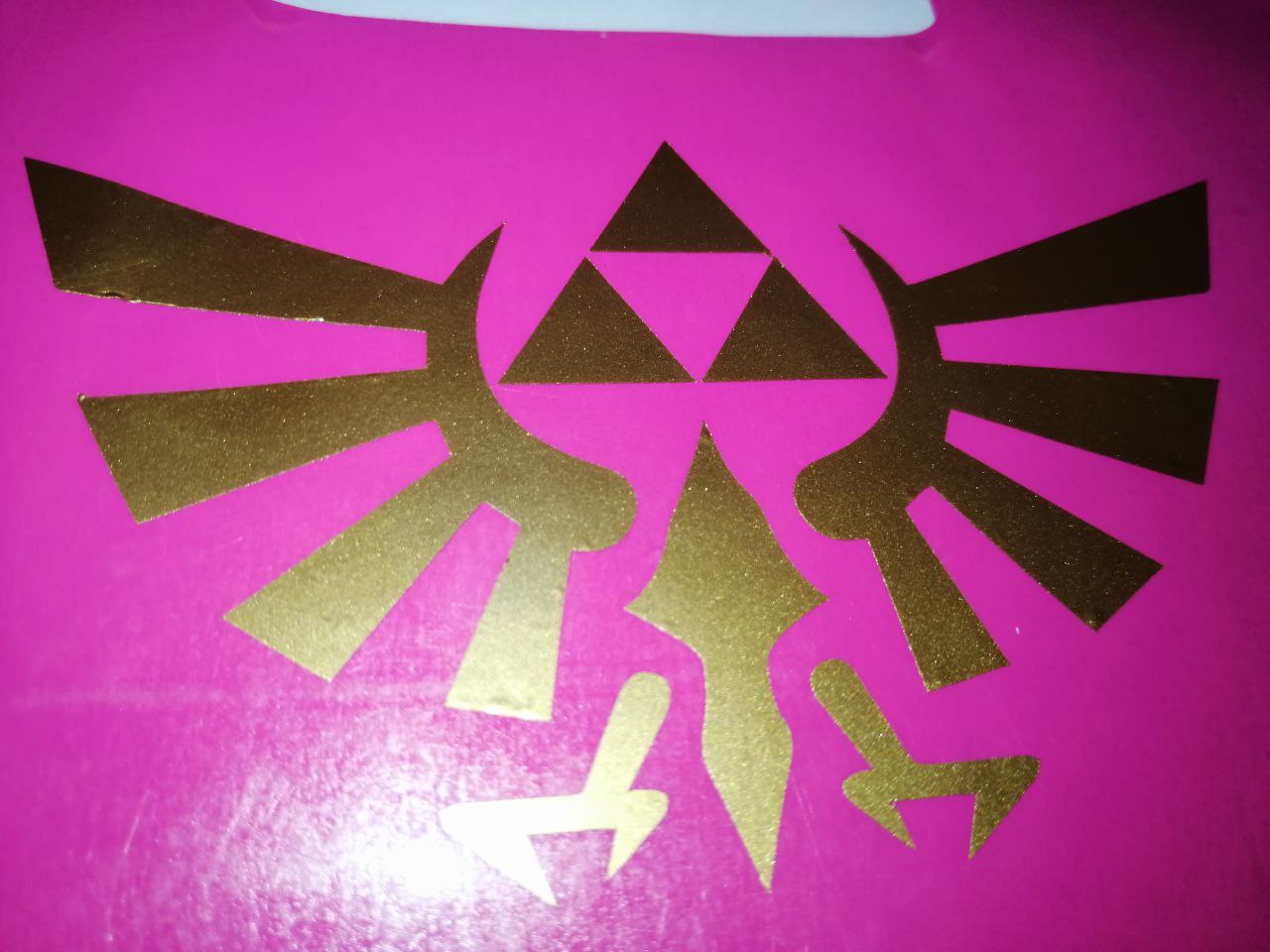 Trifuerza Zelda Vinil Dorado 4 Pack Sticker Calcas Voysegus