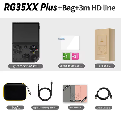 Consola Anbernic RG35XX Plus 64gb con 5mil Juegos + Regalos y Bolsa Envio Gratis