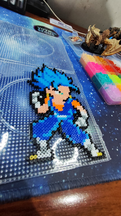 Vegito Blue Dragonball 16bits de 15cm Hamabeads llavero o Colgante