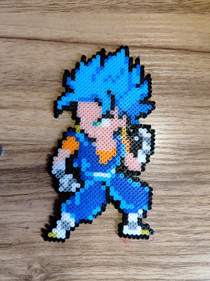 Vegito Blue Dragonball 16bits de 15cm Hamabeads llavero o Colgante