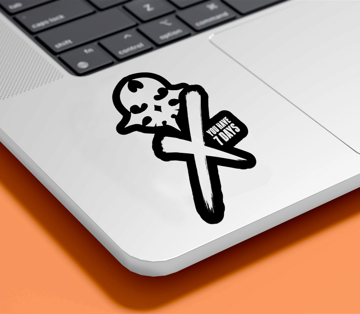 Stickers The World Ends with You Skull para moto, carro o laptops - 2 Pack