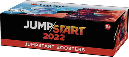 Magic The Gathering Jumpstart 2022 Caja de Refuerzo | 24 Paquetes (480 Cartas) | Juego rápido para 2 Jugadores