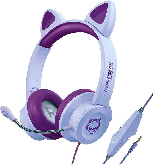 HYPERGEAR Kombat Kitty Gaming Headset Purple