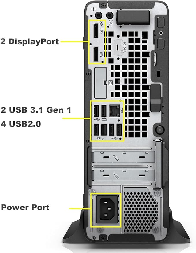 HP EliteDesk 705 G4 SFF PC de sobremesa, AMD Ryzen 5 Pro 2400G hasta 3,9 GHz, 16 GB de RAM DDR4, SSD de 512 GB, WiFi, Bluetooth, DisplayPort, Windows 10 Pro (renovado)