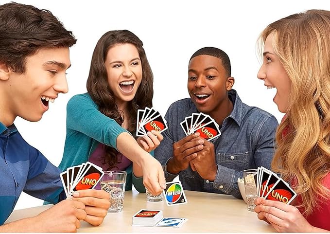 Matter Games UNO - Juego de Cartas Original para jugar con amigos para niños de 7 años en adelante