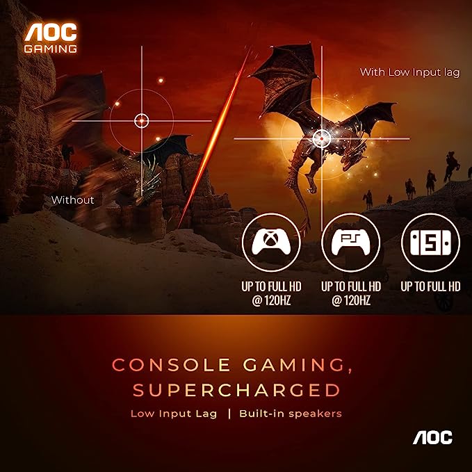 AOC 27G2S - Monitor para Juegos de 27 Pulgadas, Full HD 1920 x 1080, 165 Hz 1 ms, Compatible con G-Sync, 3 años de Punto Cero Brillante, Negro