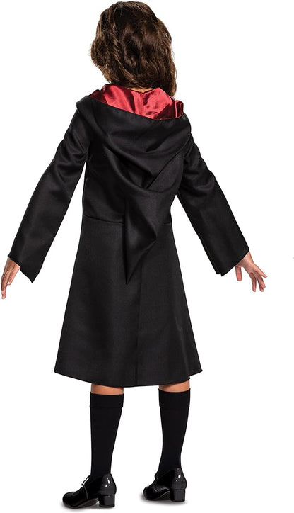 Harry Potter Hermione Granger - Disfraz clásico para niñas, Negro y Rojo, Talla S (4-6x)