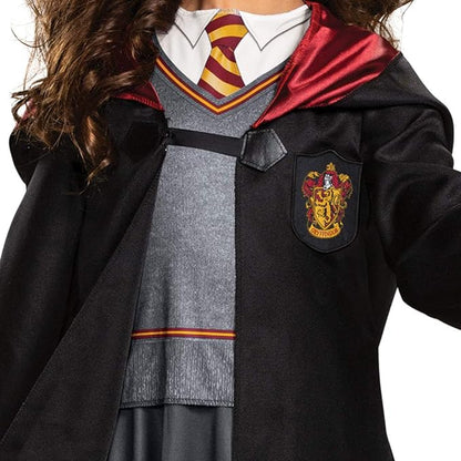 Harry Potter Hermione Granger - Disfraz clásico para niñas, Negro y Rojo, Talla S (4-6x)