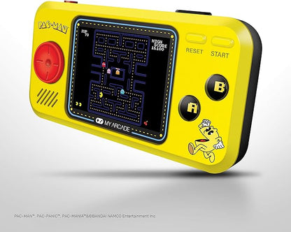 MY ARCADE Pac-Man - Consola de Juegos portátil Pocket Player: 3 Juegos Integrados, Pac-Man, Pac-Mania, Pac-Panic, Coleccionable