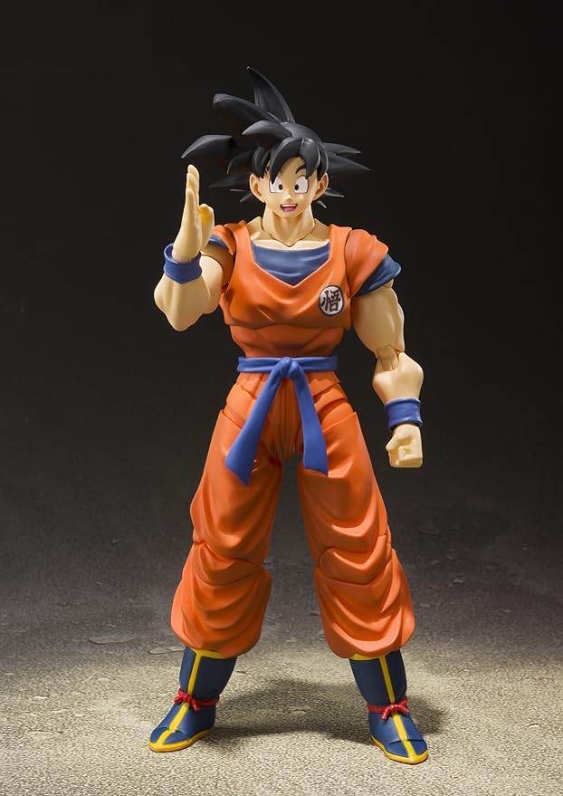 Tamashii Nations - Figura de acción Dragon Ball Super de Bandai S.H., Figura de acción de Son Goku (un Saiyajin Criado en la Tierra)