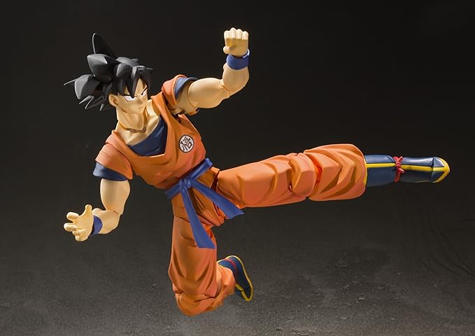 Tamashii Nations - Figura de acción Dragon Ball Super de Bandai S.H., Figura de acción de Son Goku (un Saiyajin Criado en la Tierra)