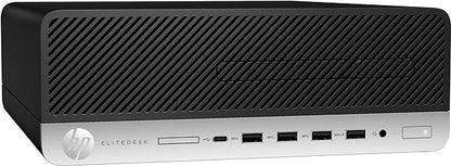 HP EliteDesk 705 G4 SFF PC de sobremesa, AMD Ryzen 5 Pro 2400G hasta 3,9 GHz, 16 GB de RAM DDR4, SSD de 512 GB, WiFi, Bluetooth, DisplayPort, Windows 10 Pro (renovado)