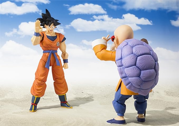 Tamashii Nations - Figura de acción Dragon Ball Super de Bandai S.H., Figura de acción de Son Goku (un Saiyajin Criado en la Tierra)