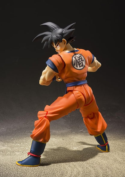 Tamashii Nations - Figura de acción Dragon Ball Super de Bandai S.H., Figura de acción de Son Goku (un Saiyajin Criado en la Tierra)