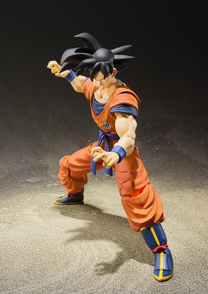 Tamashii Nations - Figura de acción Dragon Ball Super de Bandai S.H., Figura de acción de Son Goku (un Saiyajin Criado en la Tierra)