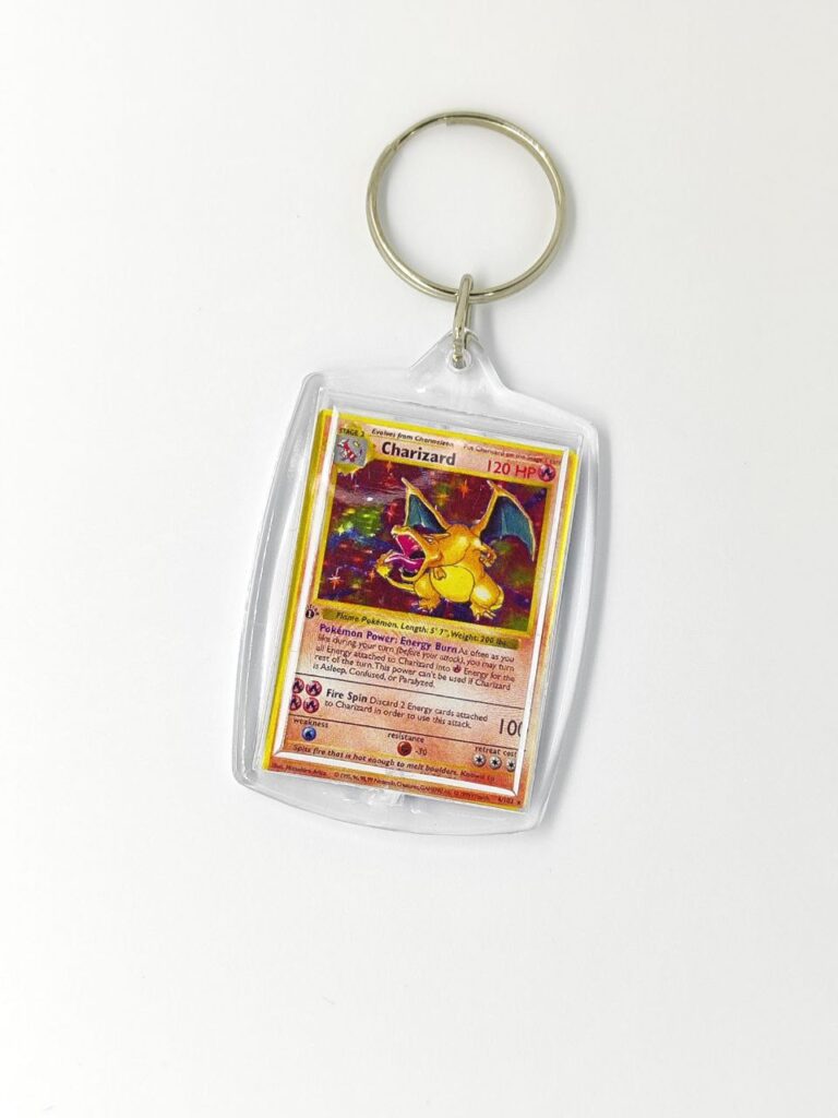 Llavero Pokemon Charizard (Mini Carta TCG)