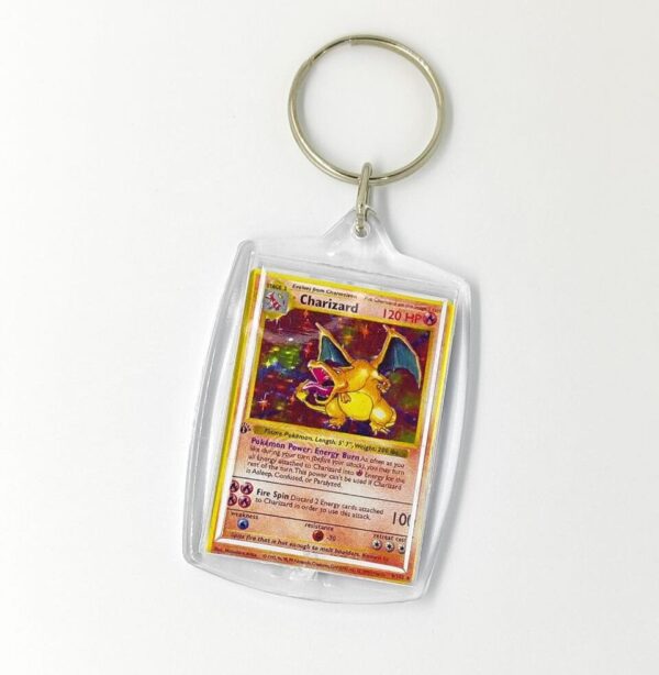 Llavero Pokemon Charizard (Mini Carta TCG)