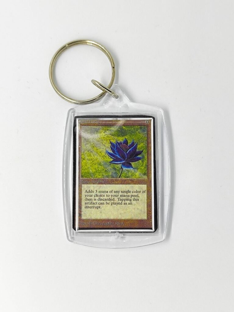 Carta Black Lotus Mini - Llavero de Magic The Gathering