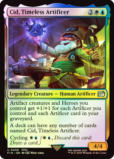 Cid, Artífice Imperecedero - Foil (Español) Final Fantasy x Magic The Gathering