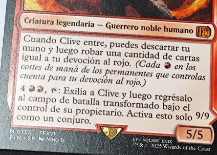 Clive, Dominante del Ifrit - Final Fantasy x Magic The Gathering [Español | Regular | No Foil]